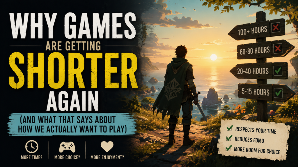 Why Games Are Getting Shorter Again (And What That Says About How We Actually Want to Play)