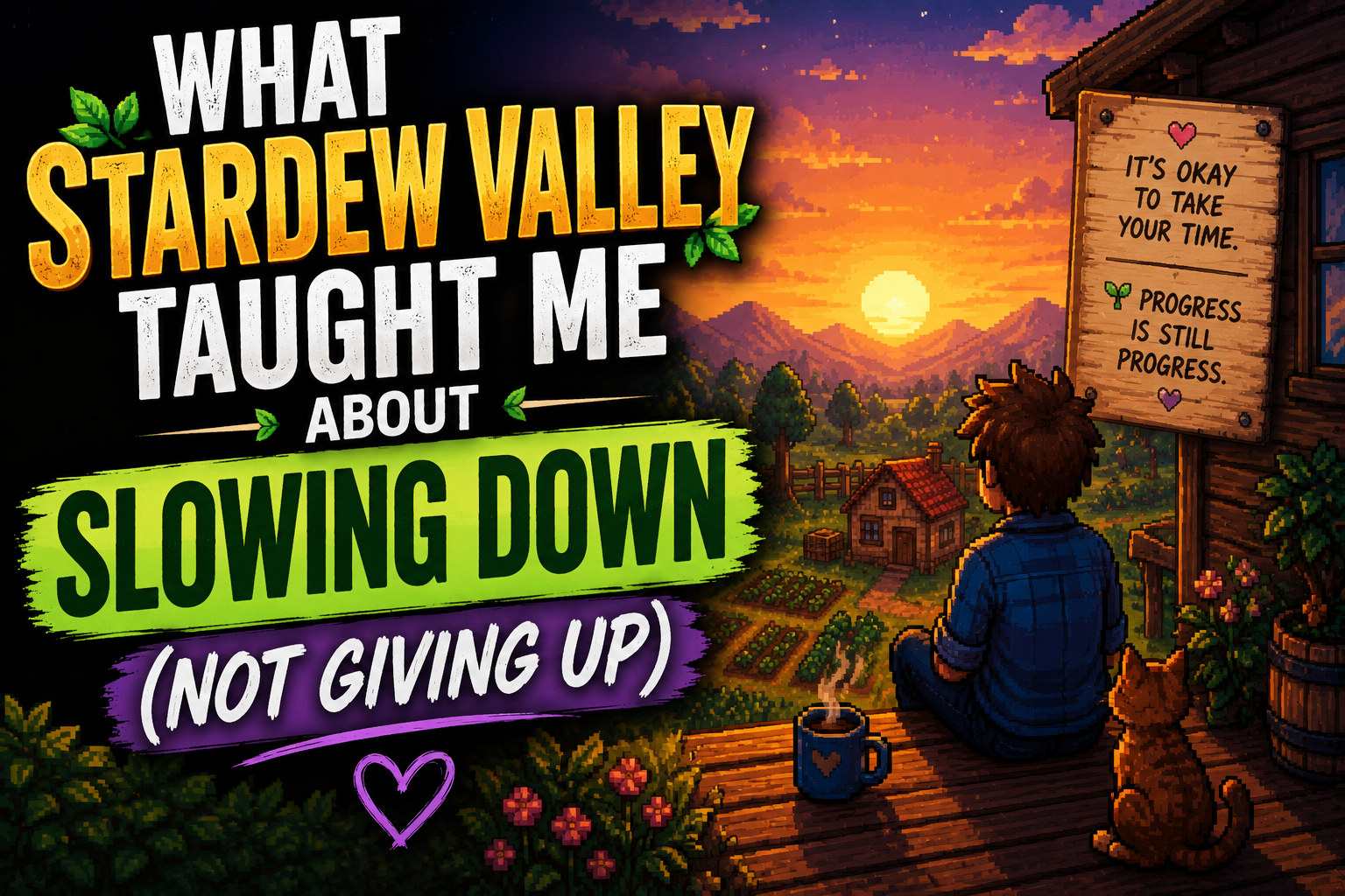 What Stardew Valley Taught Me About Slowing Down (Not Giving Up)